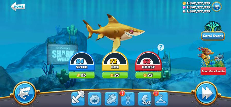 √ Download Hungry Shark World Mod Apk (unlimited Money, Sharkija)